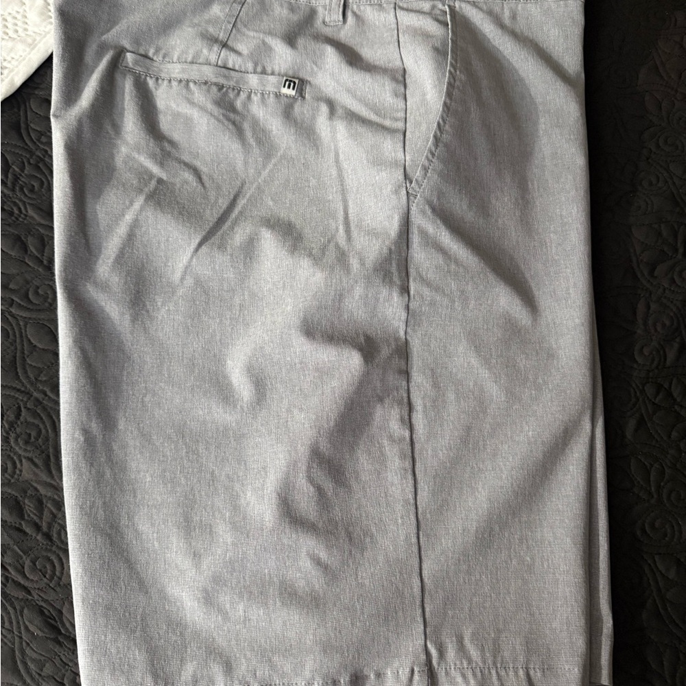 Travis Mathew Men's Gray Flat Front Shorts